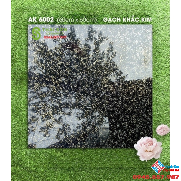 Gạch khắc nhũ kim vàng cao cấp 60x60 trung quốc
