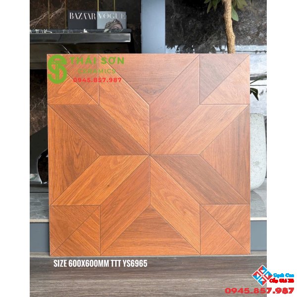 Gạch vân gỗ 60x60 trung quốc lát nền 