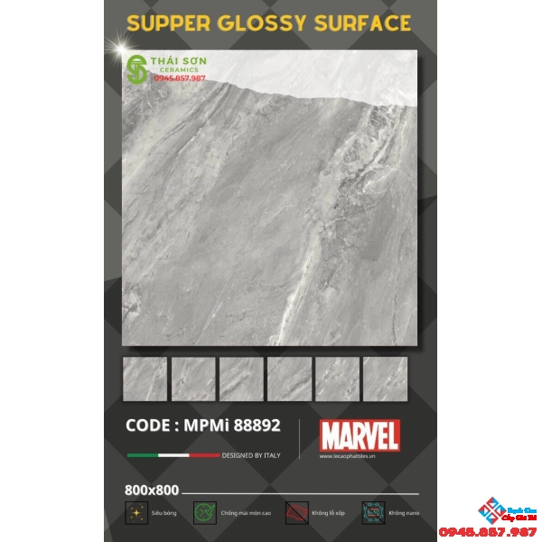 Gạch lát nền siêu bóng cao cấp 80x80