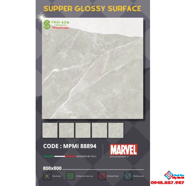 Nơi bán gạch lát nền siêu bóng kính cao cấp 80x80 tại HCM
