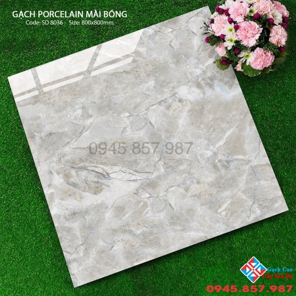 Gạch lát nền giá rẻ 800x800 bóng kiếng