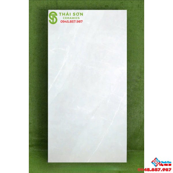 Gạch lát nền phòng khách 80x160 xám vân bóng kiếng
