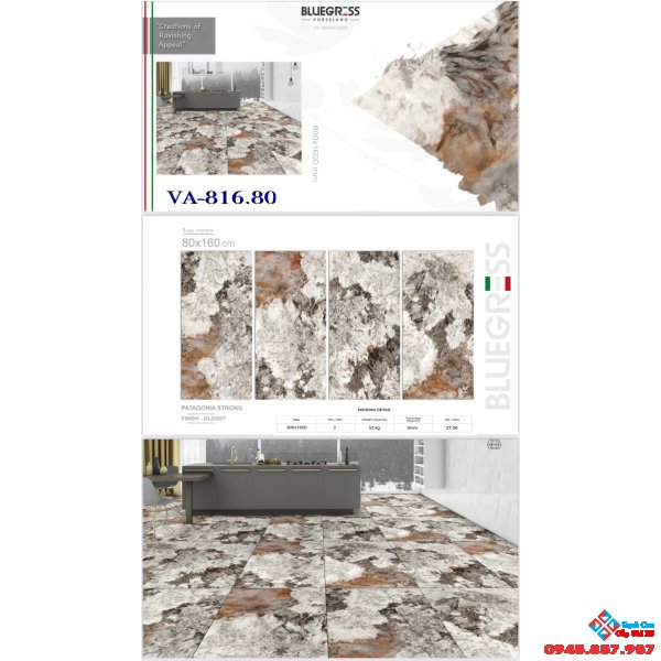 Gạch nhập khẩu bóng kiếng 80x160 ấn độ tại long xuyên an giang