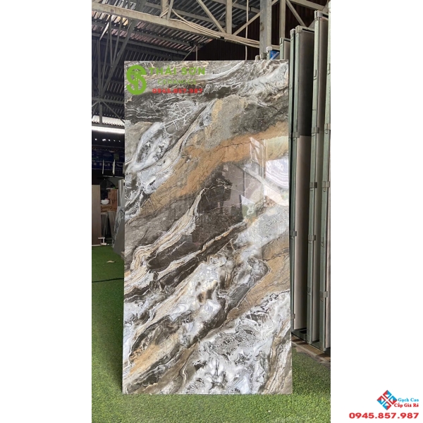 Gạch tasa siêu bóng 80x160 ốp lát vân đá marble
