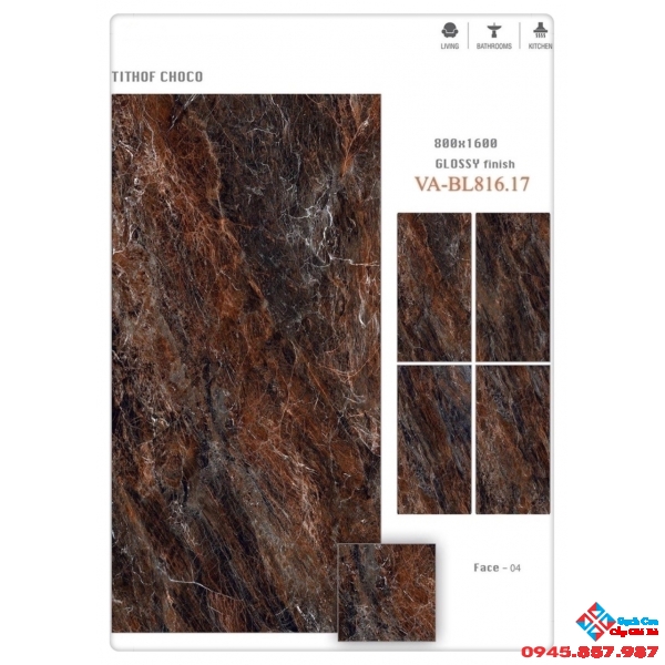 Gạch dán tường 800x1600 tại Q1
