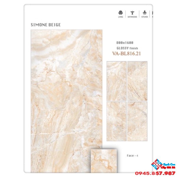 Thế giới gạch ốp lát 80x160 cao cấp