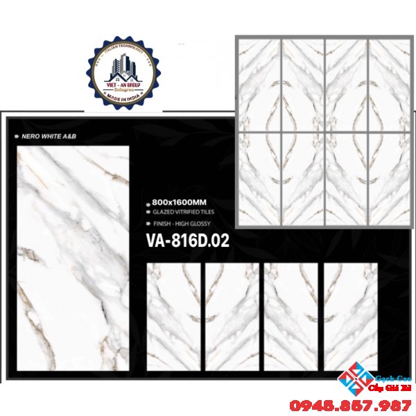 Gạch nhập khẩu ấn độ bóng kiếng cao cấp 80x160 Đồng Nai