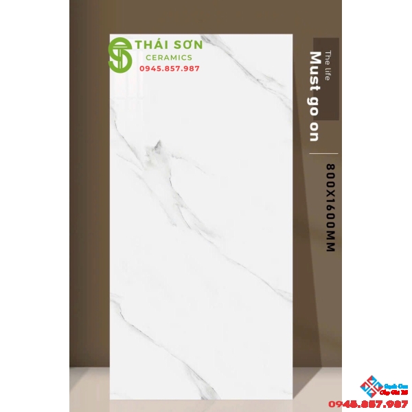 Gạch lát nền 80x160 ấn độ màu trắng vân mây đá bóng kiếng