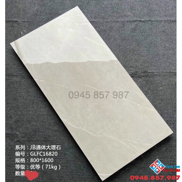 Gạch lát nền 80x160 vân đá bóng kiếng trung quốc sang chảnh