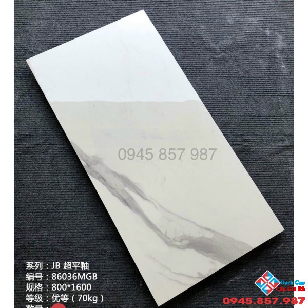 Gạch ốp lát 800x1600 bóng kiếng đồng chất trung quốc