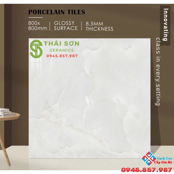 Gạch lát nền 80x80 siêu bóng vân đá nhập khẩu đẹp