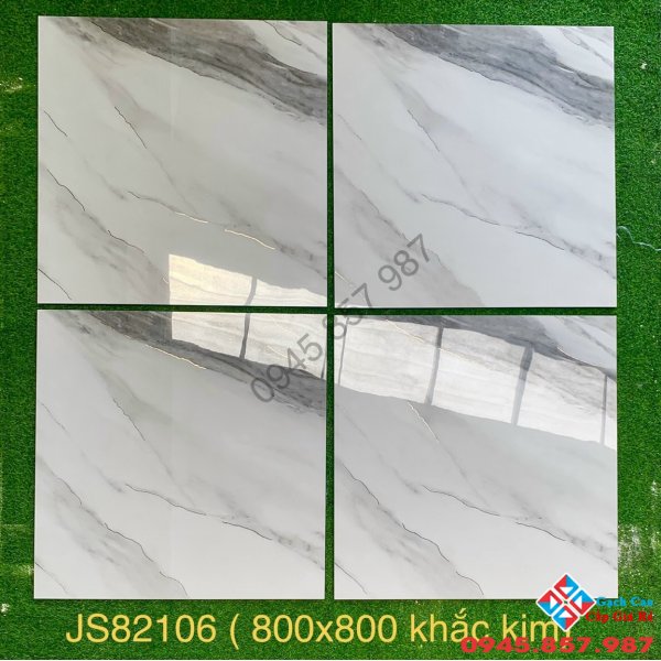 Gạch 80x80 vân đá khắc kim trung quốc