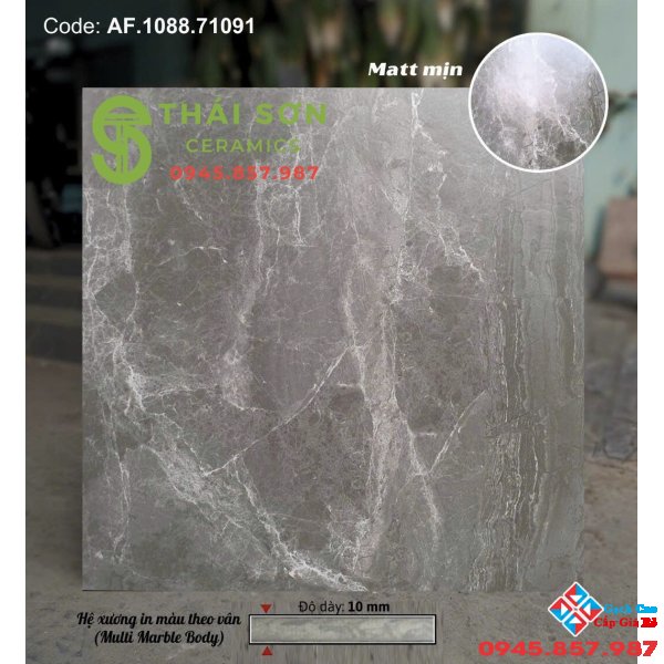 Gạch lát nền 80x80 apodio matt mịn màu xám vân cao cấp
