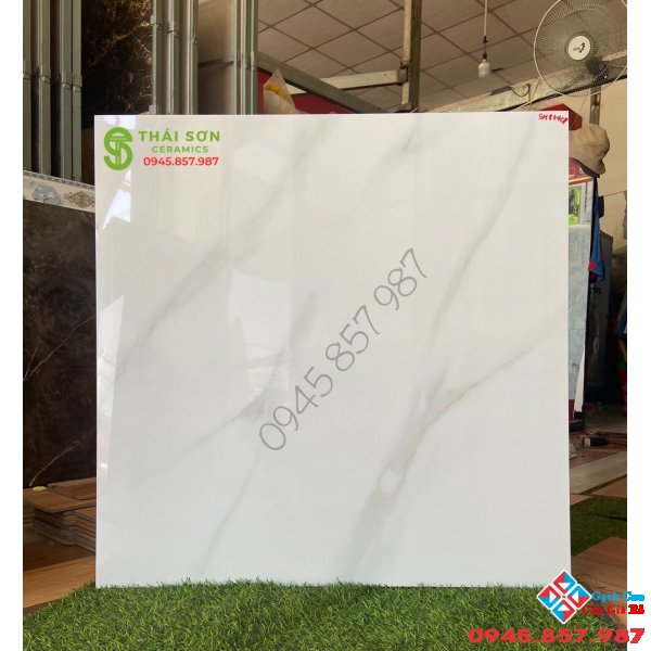 Gạch 80x80 trắng mây bóng kiếng