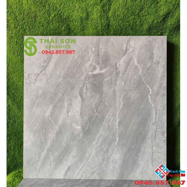 Gạch hà thanh 80x80 màu xám vân đá lát nền đẹp