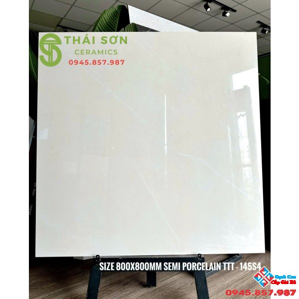 Gạch 80x80 cmc lát nền kem vàng bóng kiếng giá rẻ