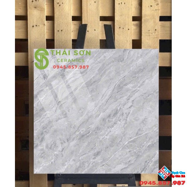 Gạch lát nền hà thanh 80x80 màu xám vân giá tốt