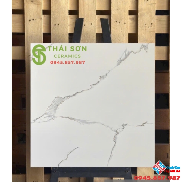 Gạch 80x80 hà thanh lát nền trắng vân mây giá rẻ