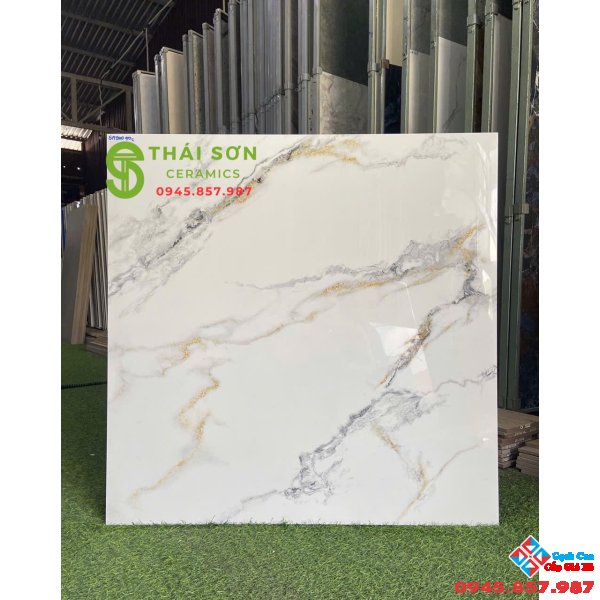 Gạch catalan 80x80 bóng kiếng lát nền phòng khách 