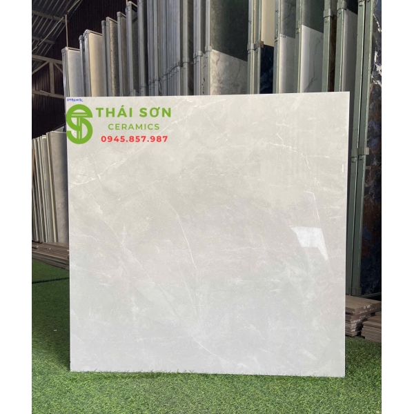 Gạch Xsmart catalan 80x80 bóng kiếng màu xám 