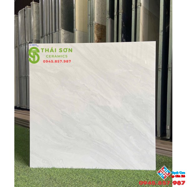Gạch lát nền 80x80 takao bóng kiếng màu xám vân đẹp