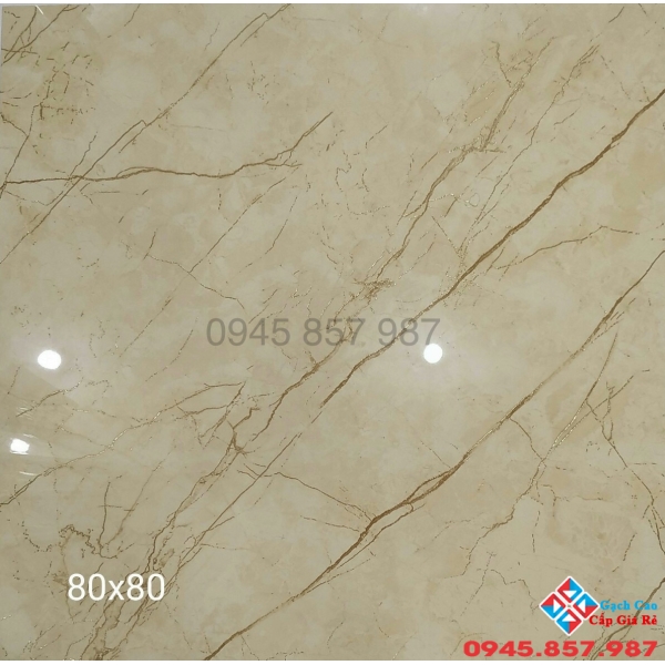 Gạch lát nền khác kim vàng 80x80 cao cấp