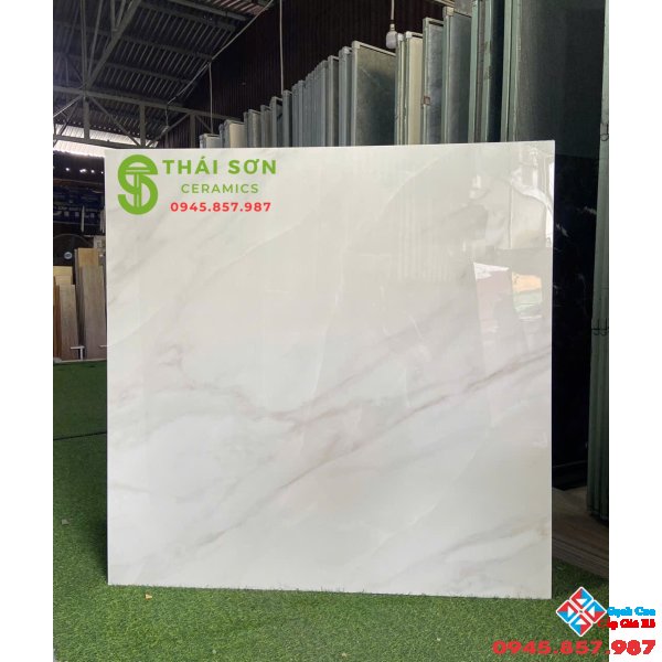 Gạch 120x120 ấn độ lát nền phòng khách bóng kiếng vân đá