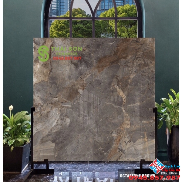 Đá đồng chất 120x120 bóng kính ấn độ