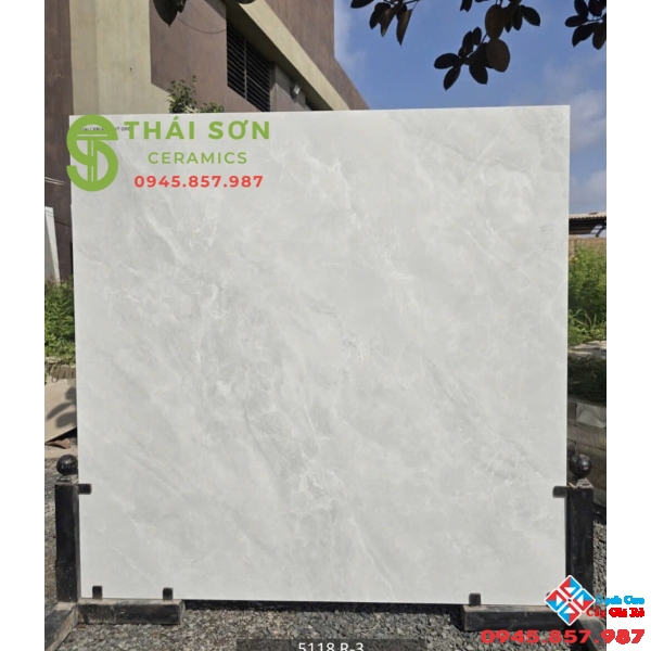 Gạch 120x120 lát nền khổ lớn màu xám vân đá