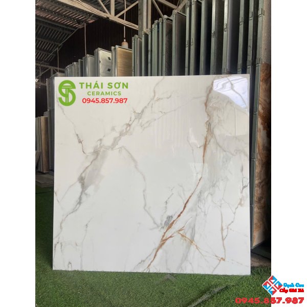 Gạch 120x120 lát nền ấn độ vân đá siêu bóng 