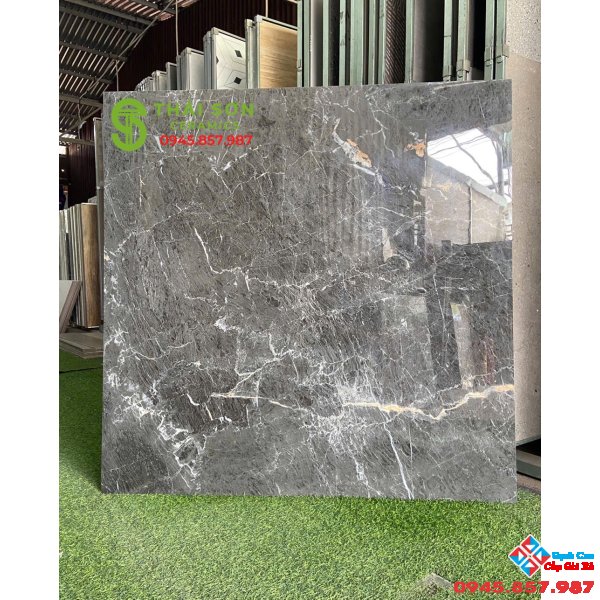 Gạch ấn độ vân xám bóng kiếng 120x120 cao cấp