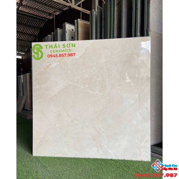 Gạch lát nền ấn độ 120x120 vân vàng bóng kiếng 