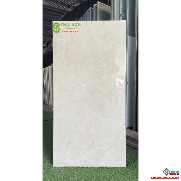 Gạch ấn độ 60x120 lát nền vân đá vàng kem cao cấp