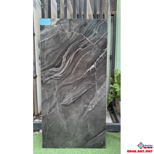 Gạch cao cấp ấn độ 60x120 bóng vân xám