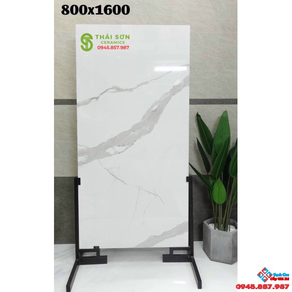 Gạch nhập khẩu 80x160 bóng kiếng vân trắng mây cao cấp quận 5