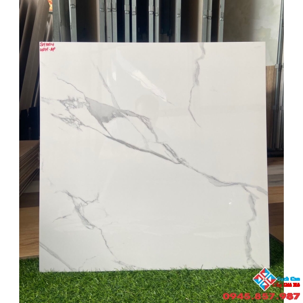 Gạch lát nền apodio 60x60 trắng vân