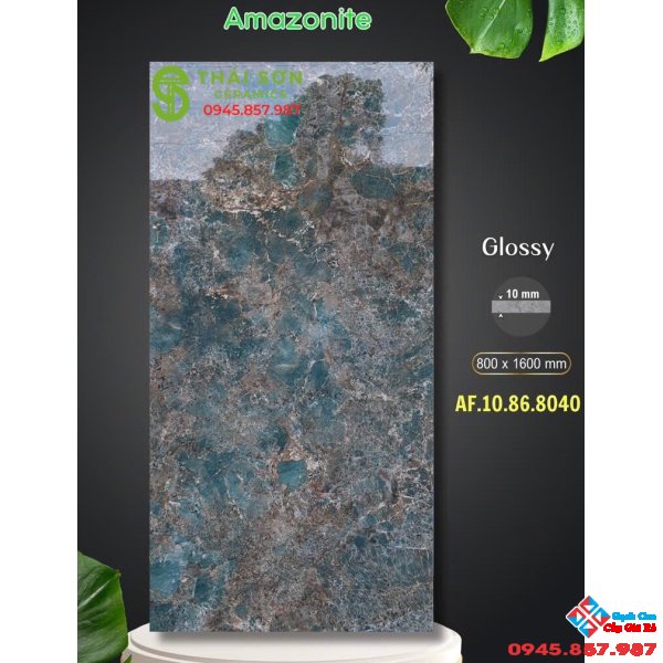 Gạch lát nền 80x160 apodio siêu bóng Amazonite
