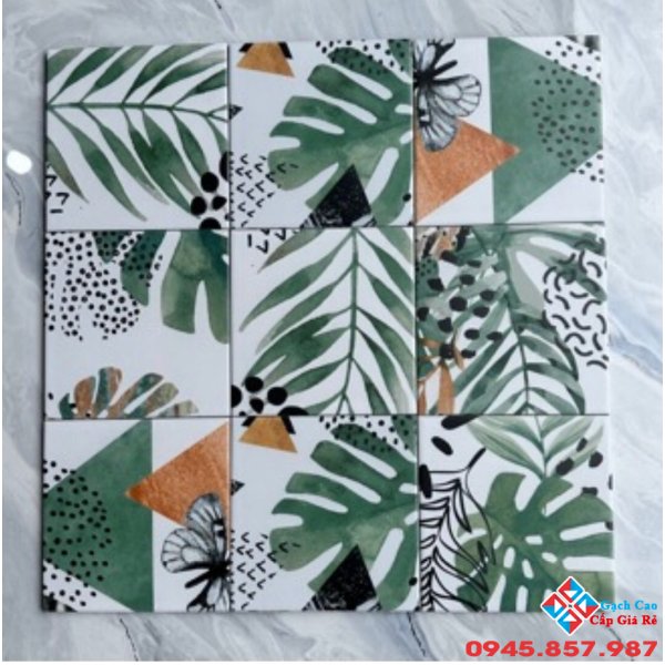 Gạch bông 20x20 ốp tường trang trí 3D