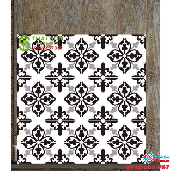 Gạch bông lát nền quán cafe 60x60 hiệu ứng cao cấp