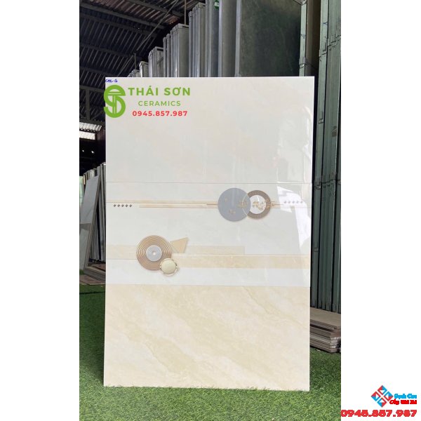 Gạch cmc 30x60 bóng kiếng ốp tường phòng ngủ vân đá vàng