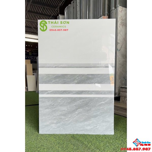 Gạch hà thanh bóng kiếng 30x60 tông xám ốp tường