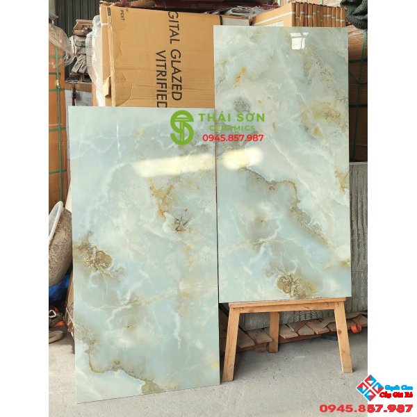 Gạch bóng kiếng 60x120 ấn độ ốp lát phòng khách đẹp