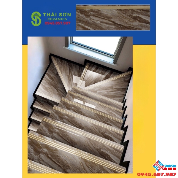 Gạch lát cầu thang 47x120 khắc kim trung quốc