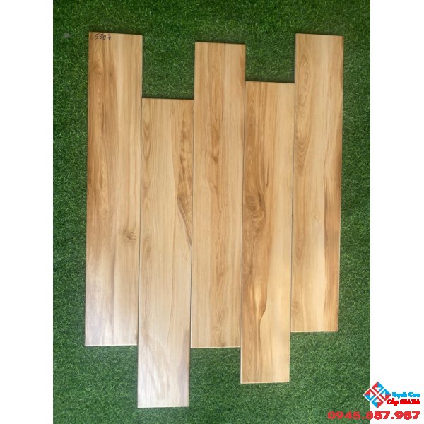 Gạch giả gỗ 15x90 vân vàng cao cấp