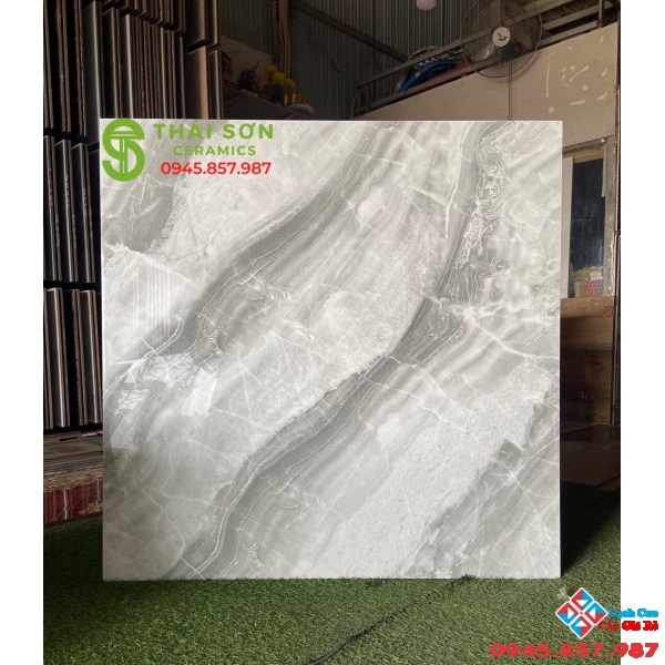 Gạch lát nền nhà biệt thự khổ 100x100 bóng kiếng cao cấp