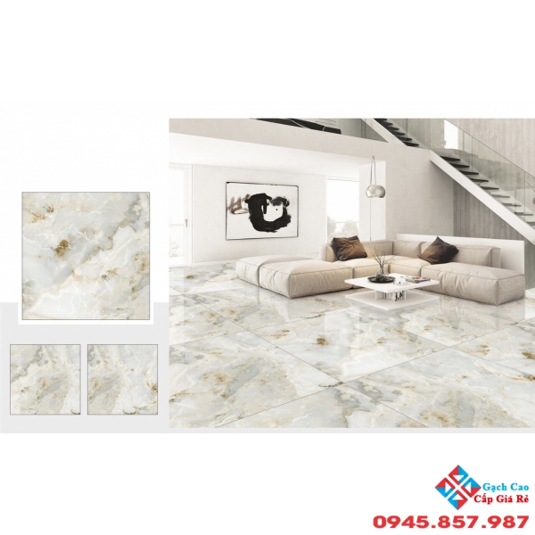 Gạch lát nền 120x120 vân đá bóng kiếng ấn độ