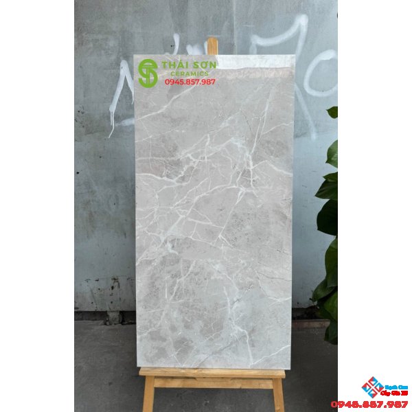 Gạch lát nền 60x120 ấn độ vân xám bóng kiếng