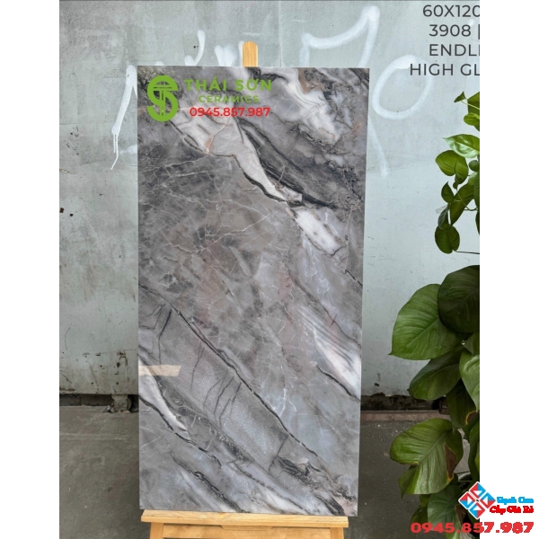 Gạch lát nền 60x120 ấn độ bóng kiếng vân đá 
