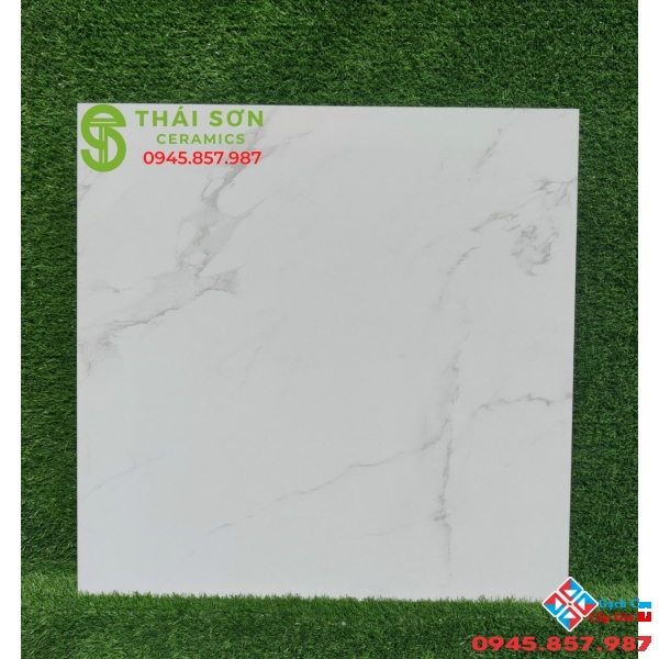 Gạch ấn độ 80x80 trắng vân đá bóng kiếng