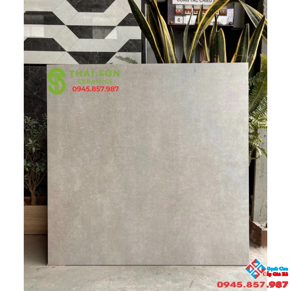 Gạch vân xám xi măng matt mờ 80x80 lát nền 